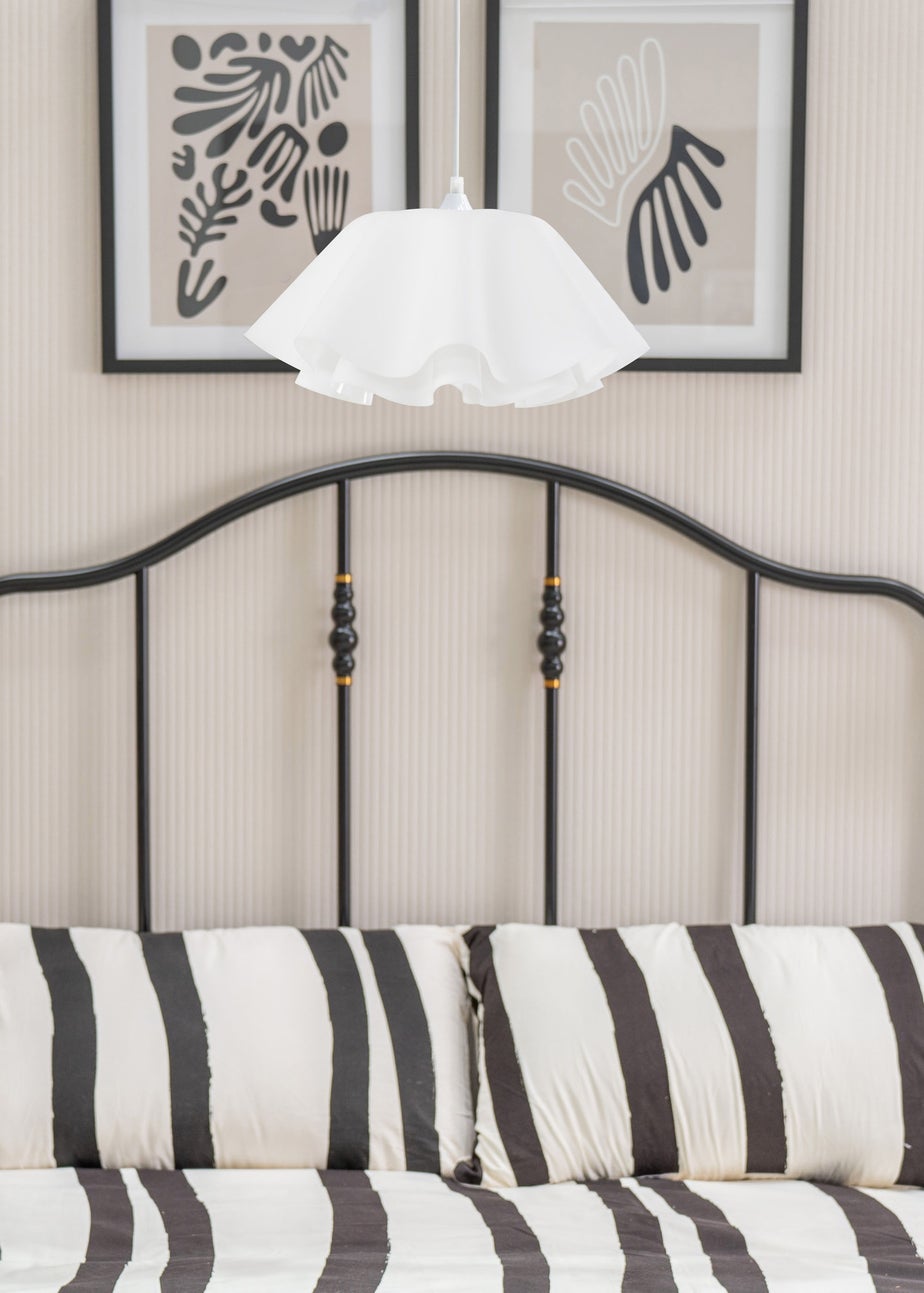 ValueLights Kumo White Acrylic Pendant Ceiling Light