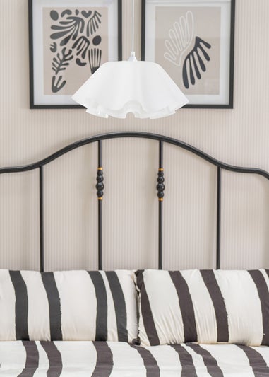 ValueLights Kumo White Acrylic Pendant Ceiling Light