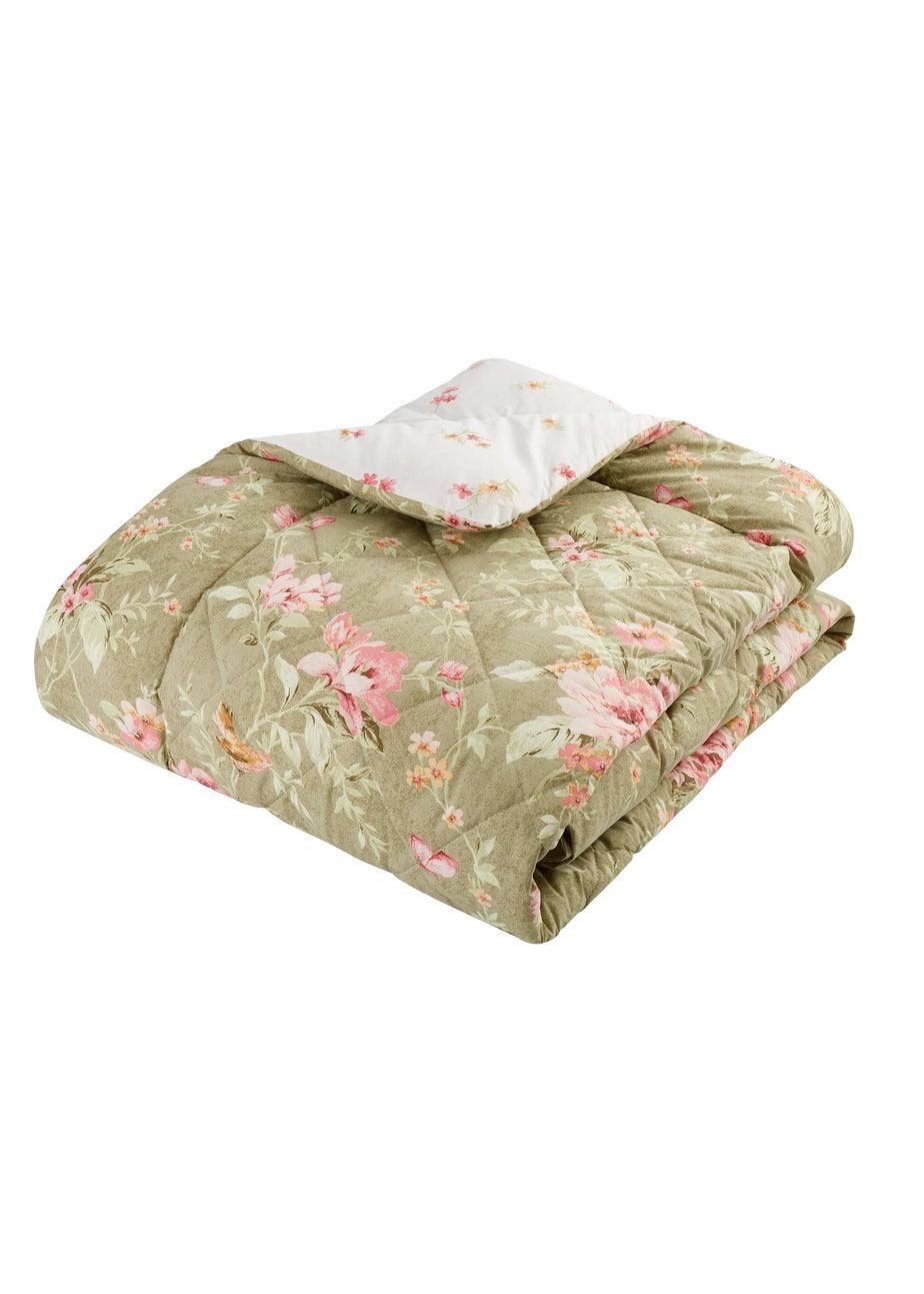 Bridgerton By Catherine Lansfield 3.5 Tog Penelope Reversible  Eiderdown Bedspread (200x200cm)