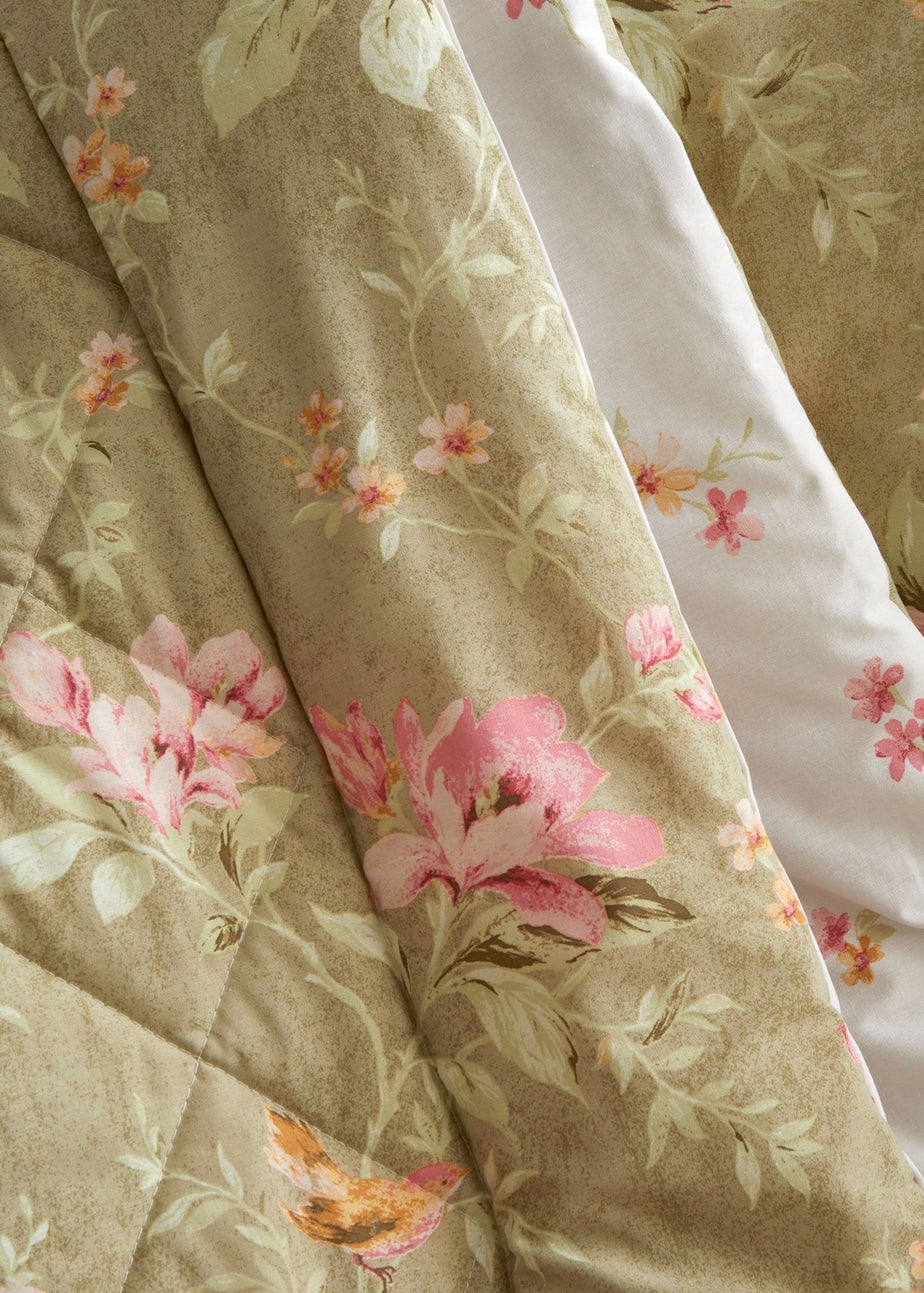 Bridgerton By Catherine Lansfield 3.5 Tog Penelope Reversible  Eiderdown Bedspread (200x200cm)