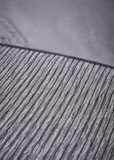 Catherine Lansfield Allure Sparkle Duvet Cover Set Grey