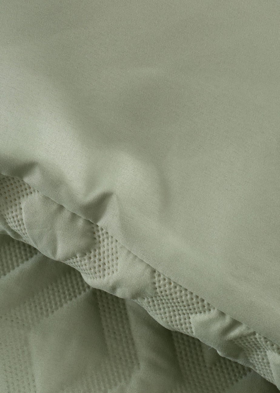 Catherine Lansfield Jacob Geo Soft Touch Double Duvet Cover Set Sage Green