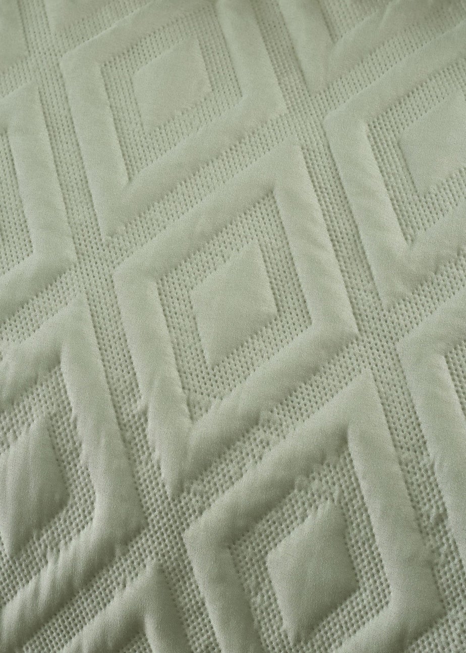 Catherine Lansfield Jacob Geo Soft Touch Double Duvet Cover Set Sage Green