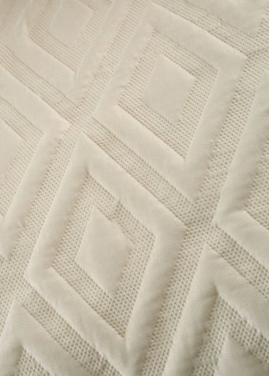 Catherine Lansfield Jacob Geo Soft Touch Double Duvet Cover Set Natural