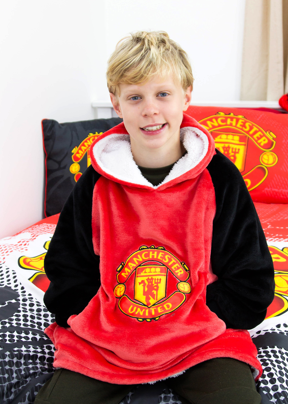 Manchester United FC Wearable Hooded Snuggle Fleece