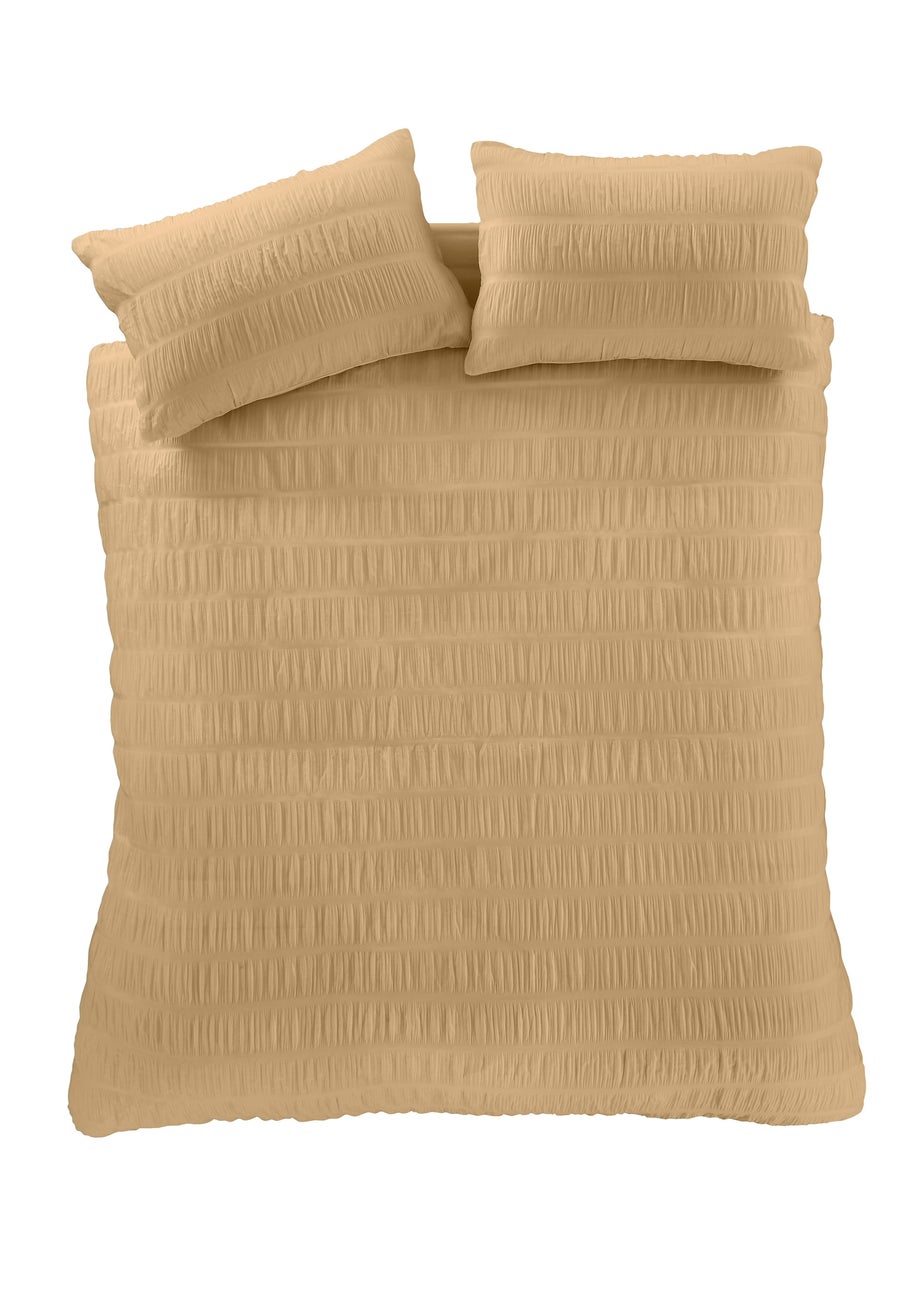 Catherine Lansfield Seersucker Duvet Cover Set