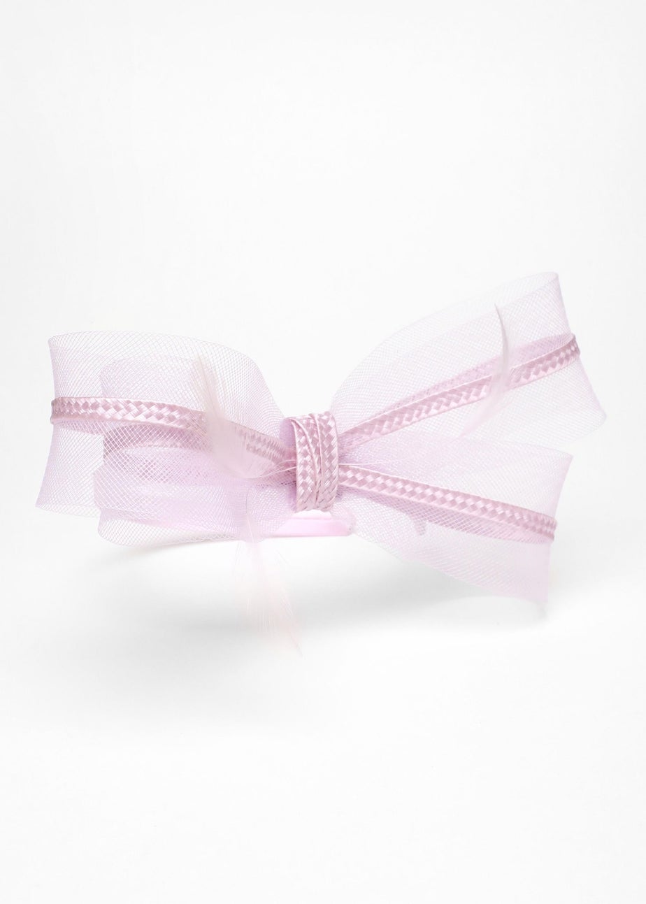 Quiz Lilac Bow Trim Headband Fascinator