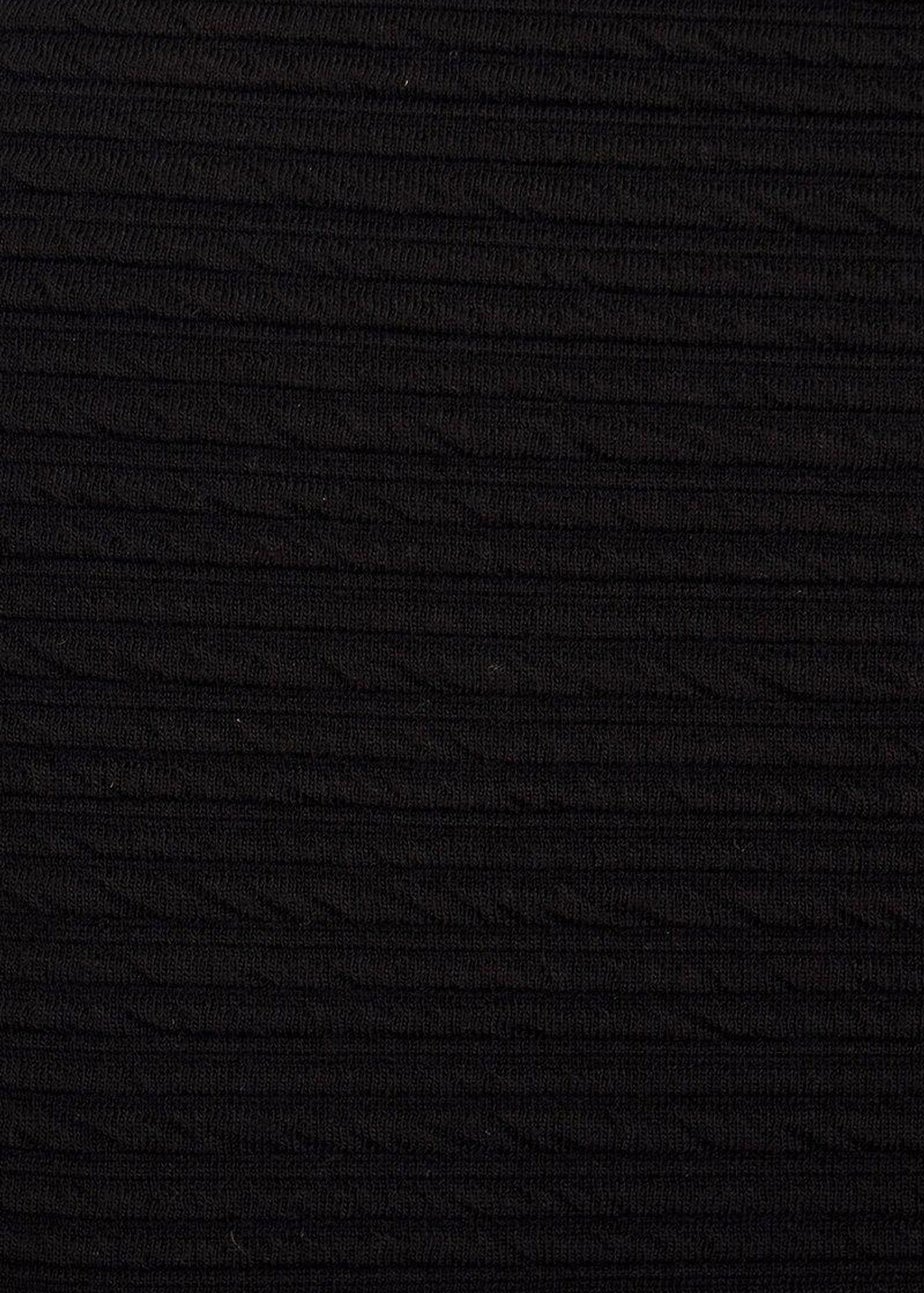 Quiz Black Textured Bodycon Mini Skirt