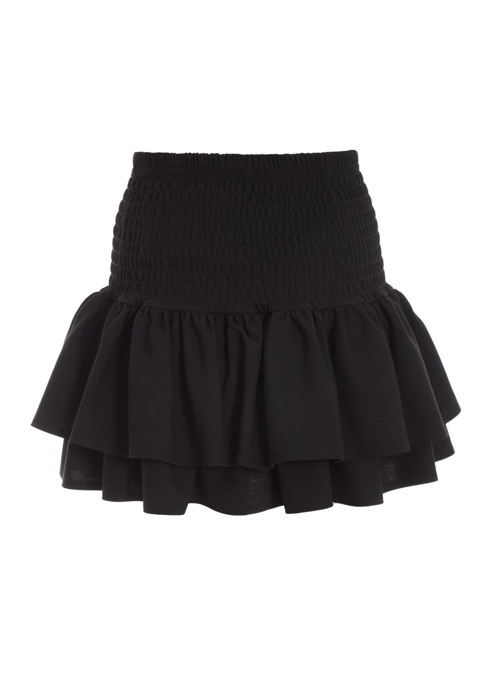 Quiz Black Frill Mini Skirt
