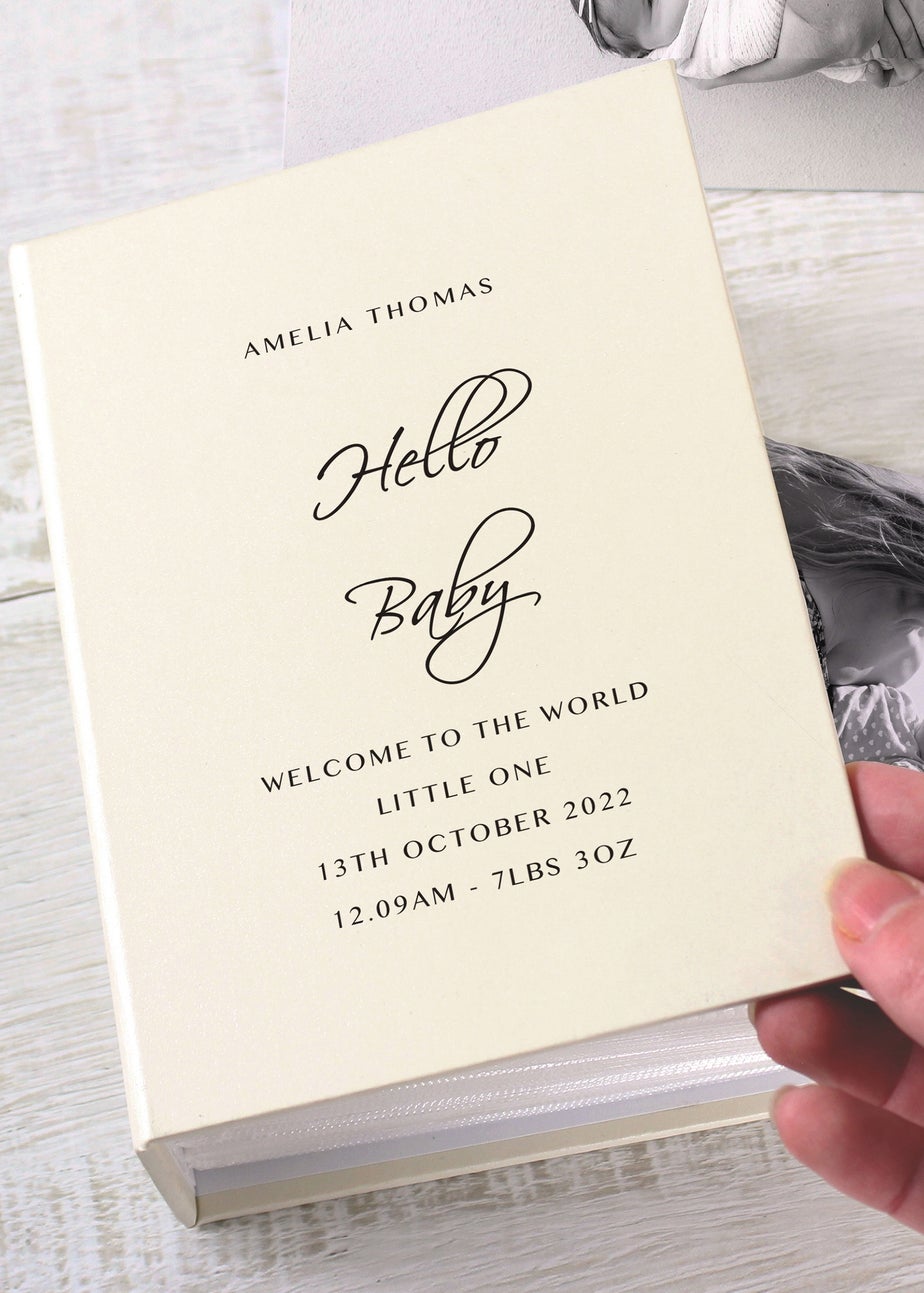 Personalised Memento Company Ivory 6x4 Photo Album with Sleeves