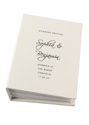 Personalised Memento Company Ivory 6x4 Photo Album with Sleeves