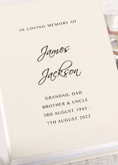 Personalised Memento Company Ivory 6x4 Photo Album with Sleeves