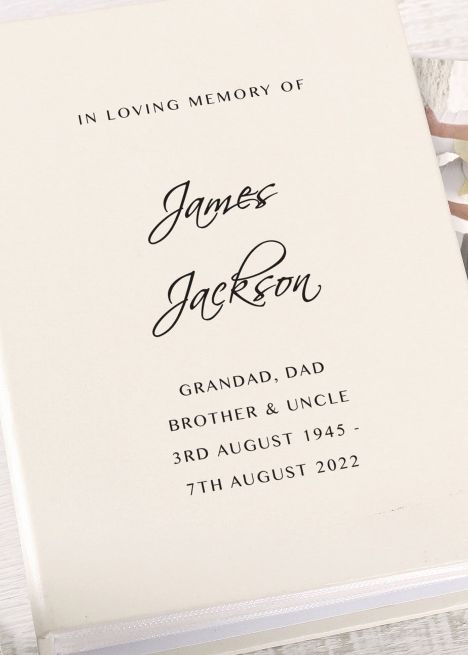 Personalised Memento Company Ivory 6x4 Photo Album with Sleeves