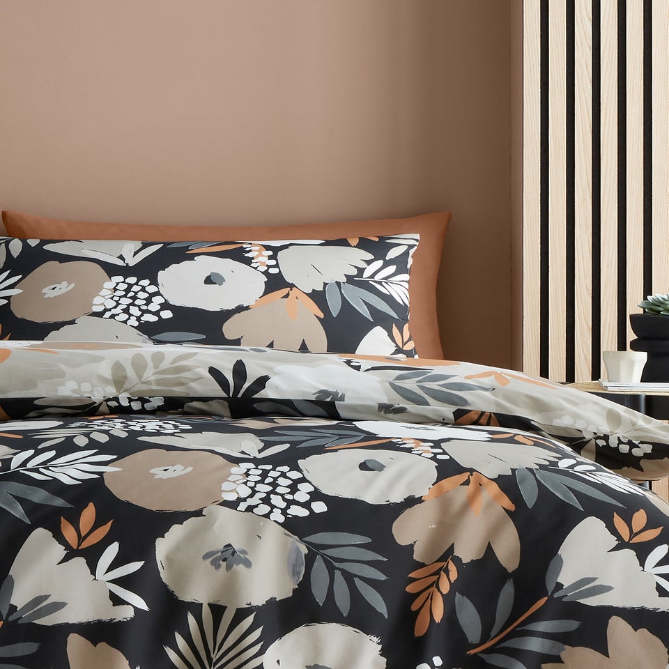 Fusion Yasmin Black Duvet Cover Set
