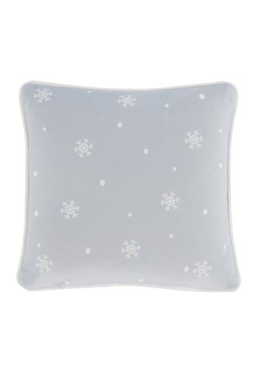 Fusion Christmas Woodland Animals Red Velvet Filled Cushion (43cm x 43cm)