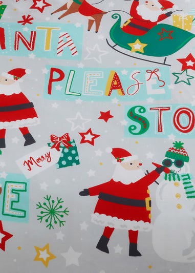 Bedlam Christmas Glow in the Dark Grey Duvet Cover Set