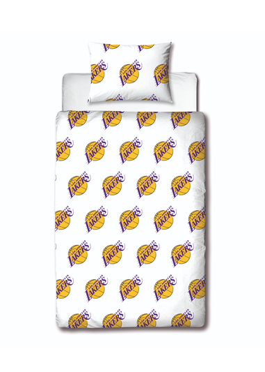NBA Lakers Reversible Polycotton Duvet Cover Set