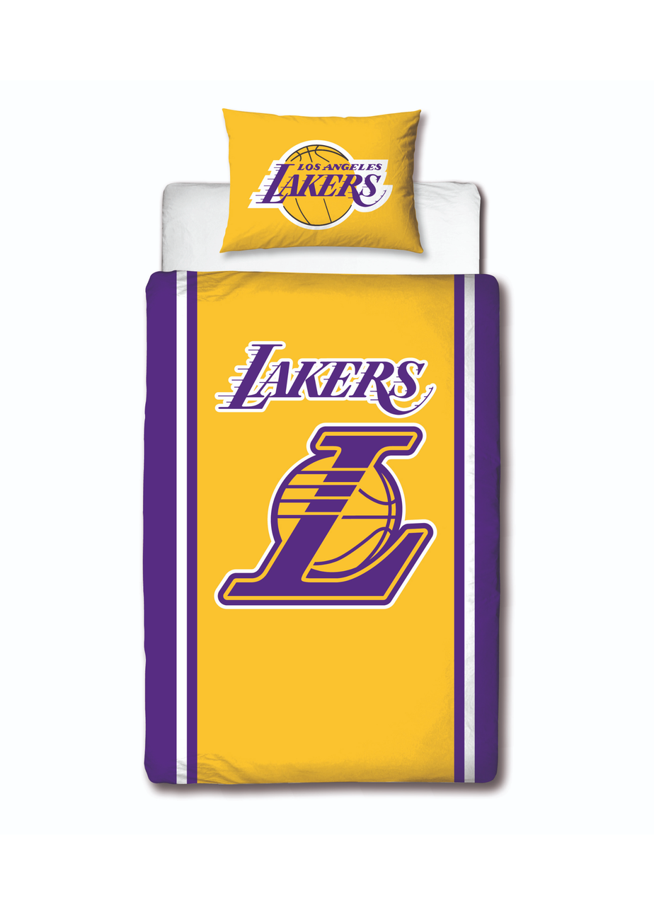 NBA Lakers Reversible Polycotton Duvet Cover Set
