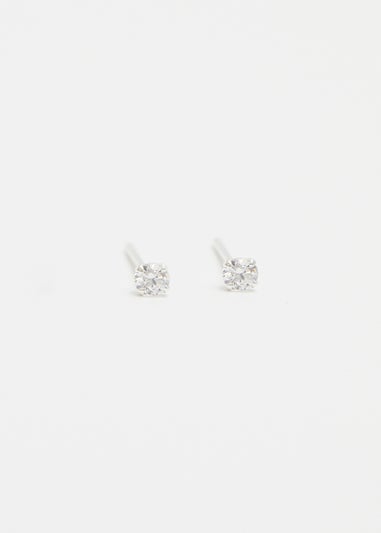 Simply Silver Sterling Silver 925 Cubic Zirconia Small Stud Earring