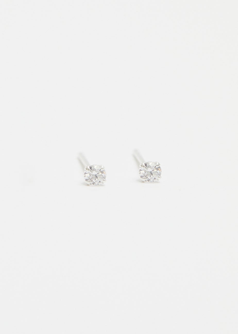 Simply Silver Sterling Silver 925 Cubic Zirconia Small Stud Earring