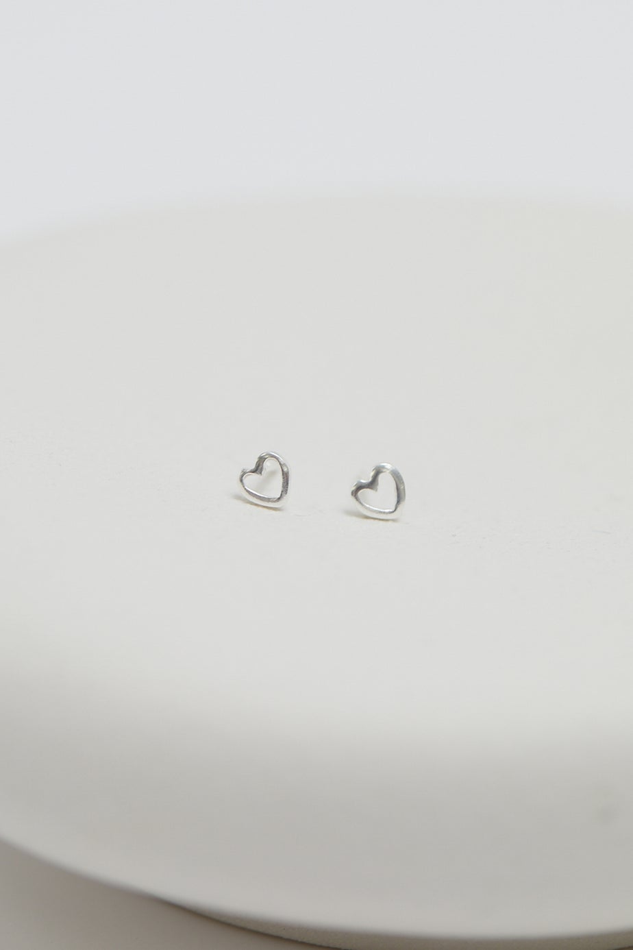 Simply Silver Sterling Silver 925 Open Heart Stud Earrings