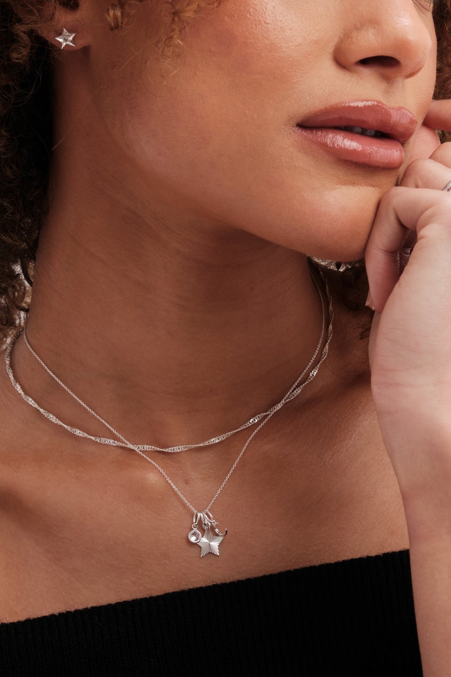 Simply Silver Recycled Sterling Silver 925 Mini Star Stud Earrings