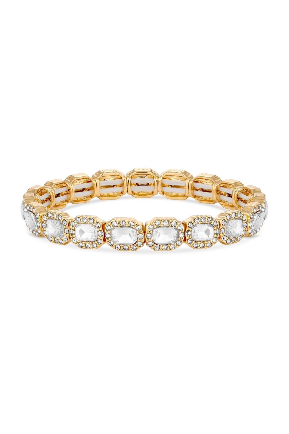 Jon Richard Gold Plated Crystal Stretch Bracelet