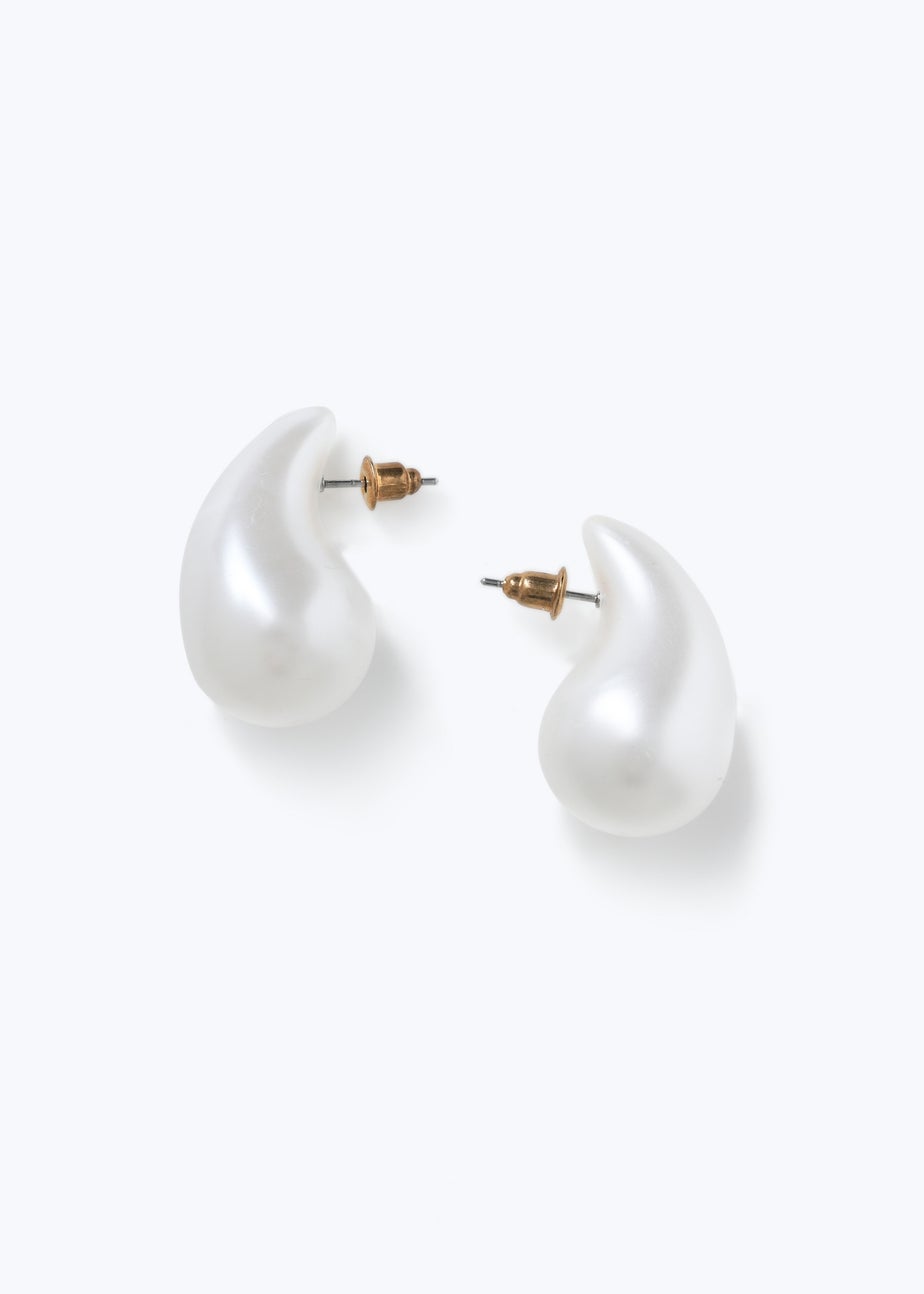 Muse Pearl Teardrop Stud Earring