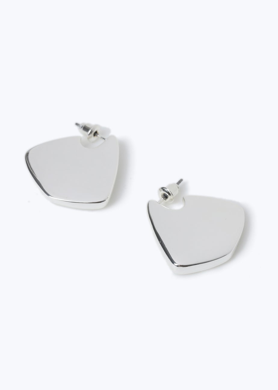Muse Silver Solid Geometric Earring