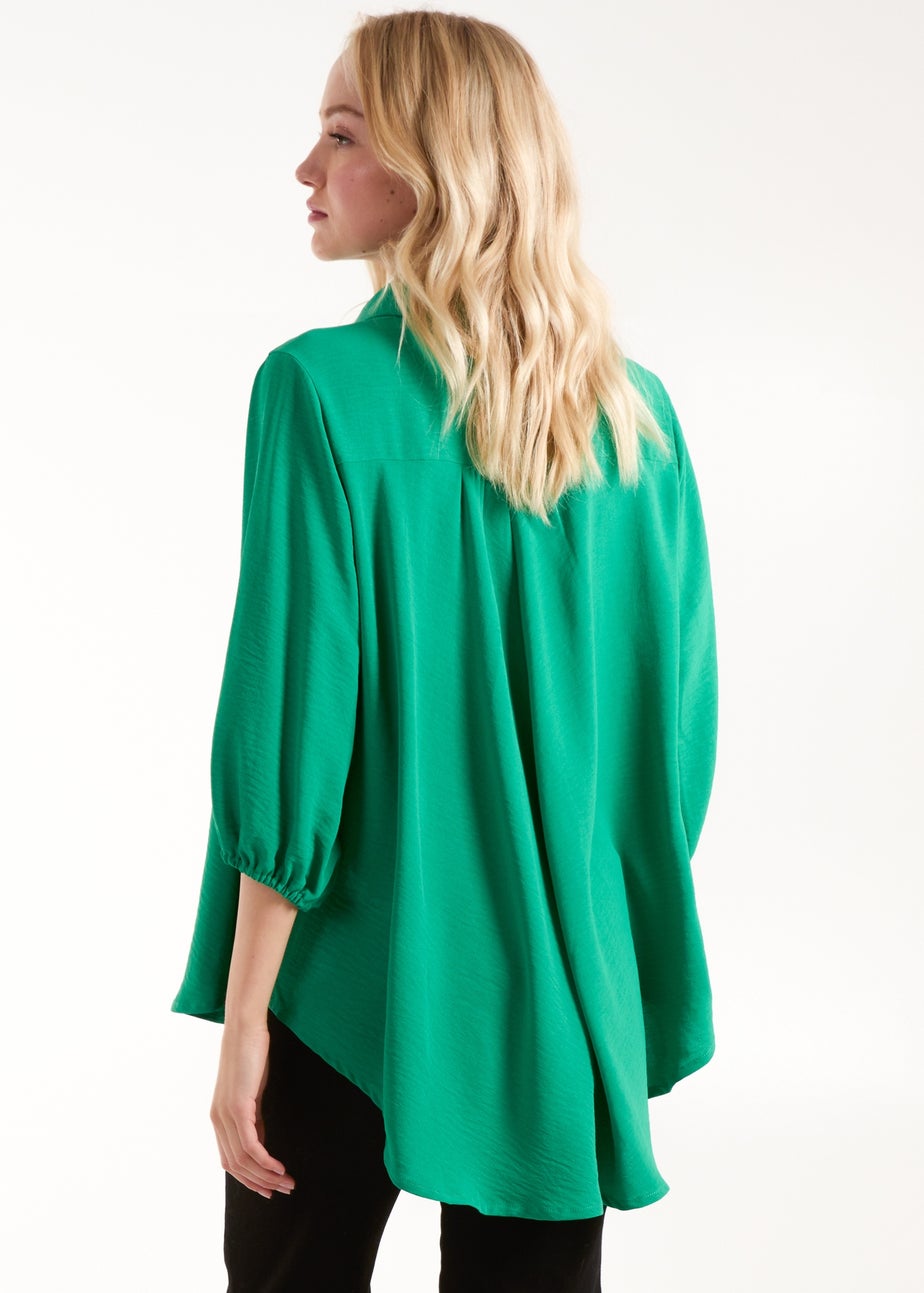 Blue Vanilla Green Batwing Shirt