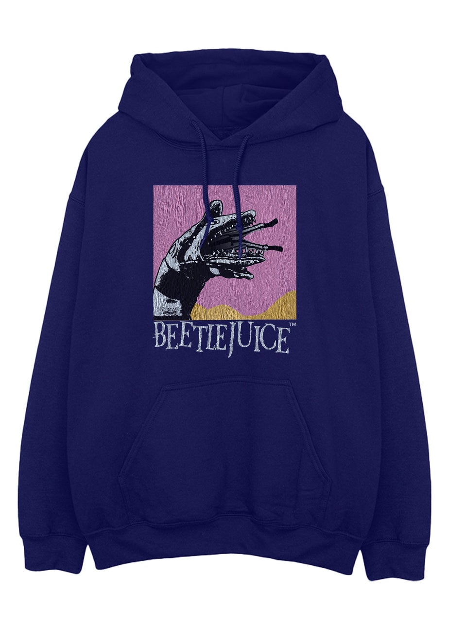 Beetlejuice Snake Navy Hoodie