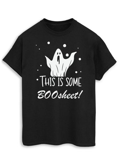 Halloween Boosheet Black Boyfriend Fit T-Shirt