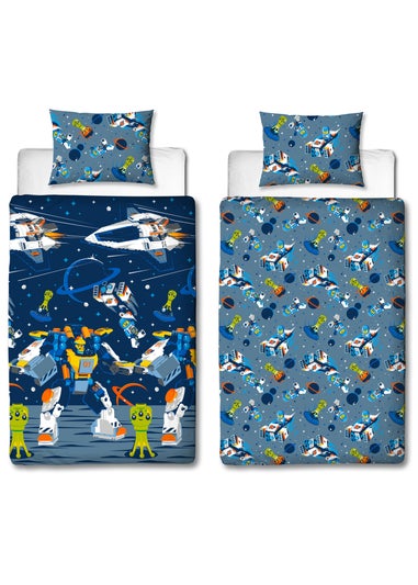 Lego Reversible 2 Piece Brushed Microfiber Duvet Set