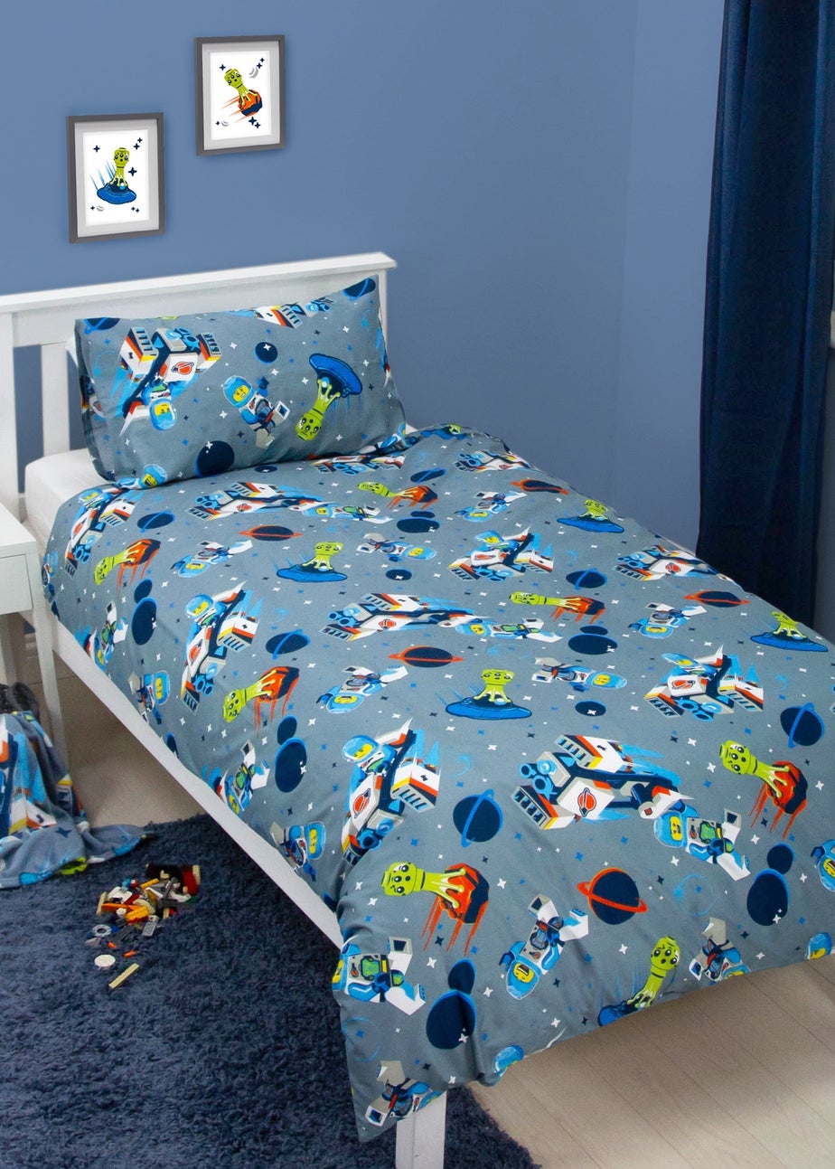 Lego Reversible 2 Piece Brushed Microfiber Duvet Set