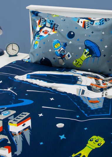 Lego Reversible 2 Piece Brushed Microfiber Duvet Set