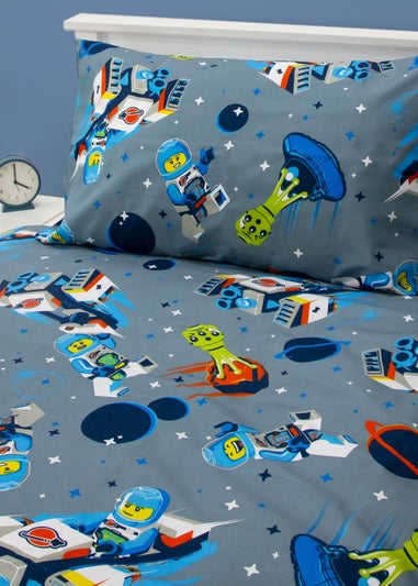 Lego Reversible 2 Piece Brushed Microfiber Duvet Set