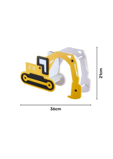 Glow Digger Integrated LED Table Lamp Yellow (21cm x 36cm)