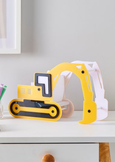 Glow Digger Integrated LED Table Lamp Yellow (21cm x 36cm)