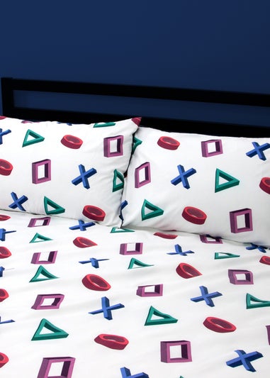PlayStation Multi Brushed Microfiber Duvet Cover Set
