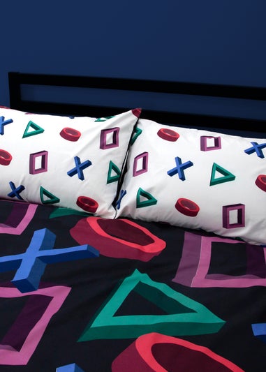 PlayStation Multi Brushed Microfiber Duvet Cover Set
