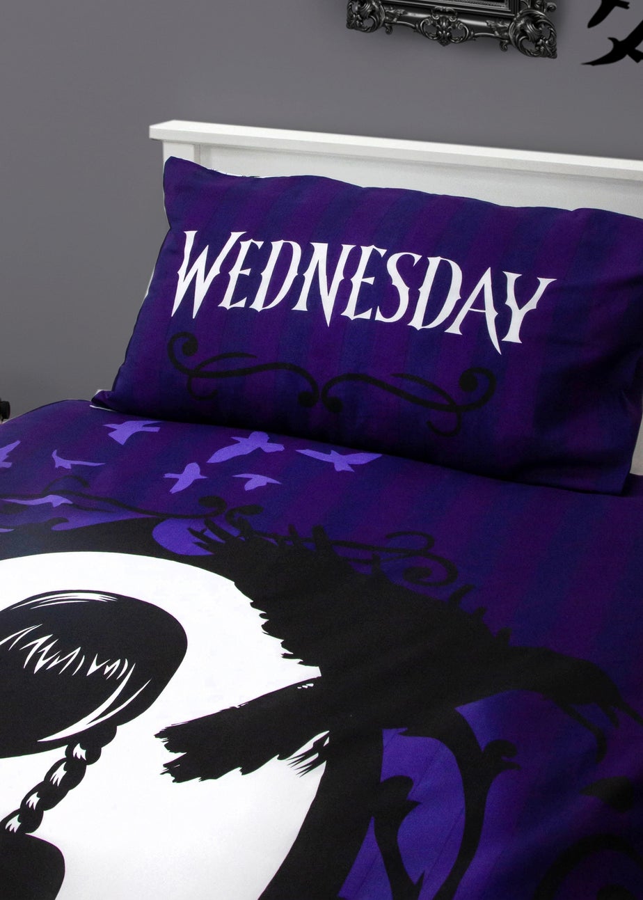 Wednesday Reversible Polycotton Reversible Duvet Cover Set