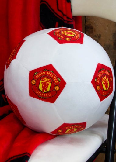 Manchester United Soccer 3D Round Ball Decorative Cushion