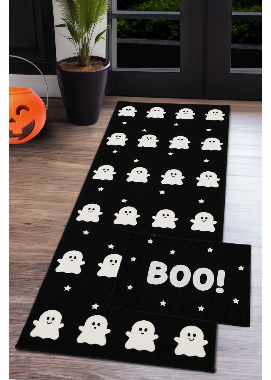 Homemaker Halloween Ghost Boo Doormat and Runner