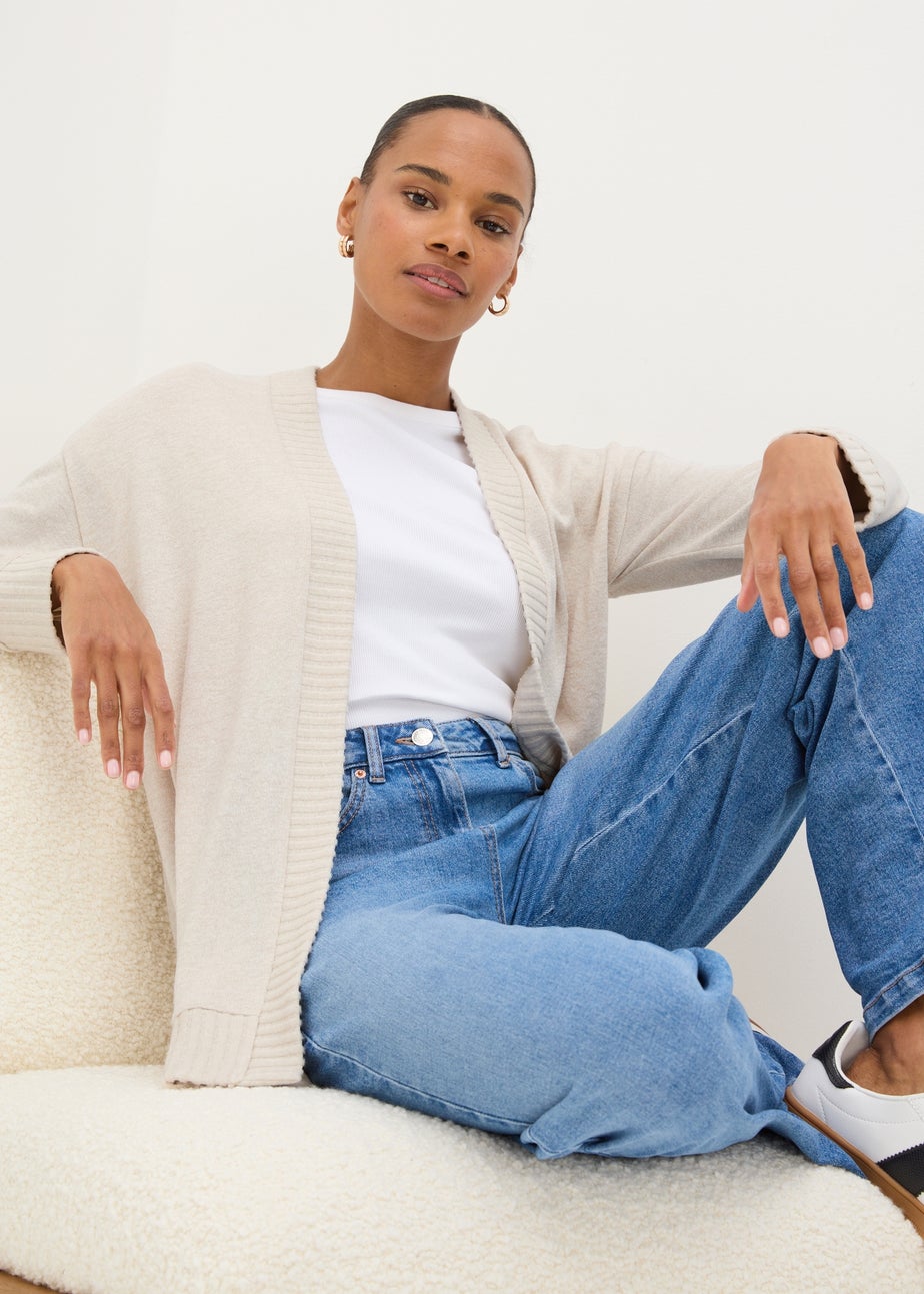 Oatmeal Knitted Cardigan