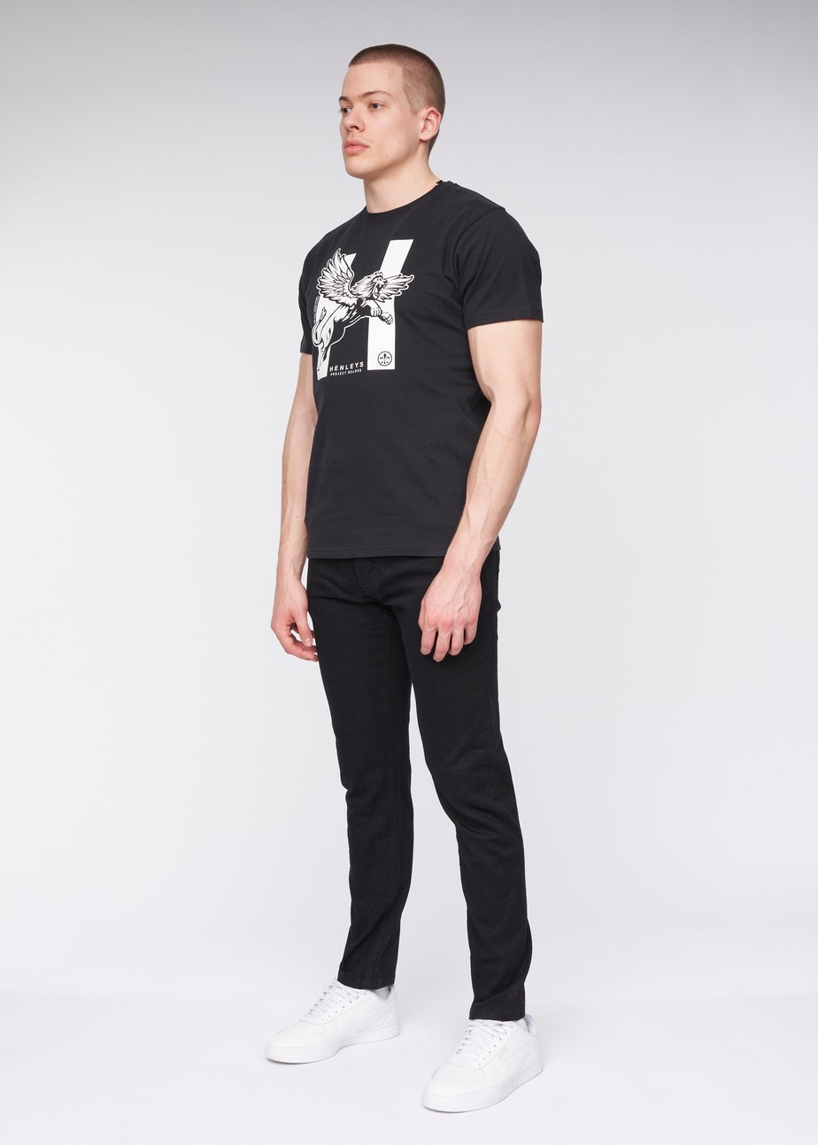 Henleys Black Mayhen Slim Fit Jeans