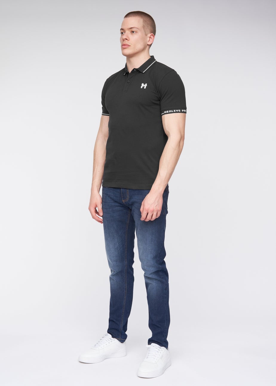 Henleys Black Hentyme Polo