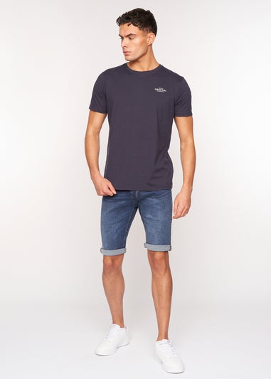 Crosshatch  Mid Wash  Tadcaster  Denim  Shorts
