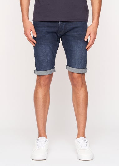 Crosshatch Dark Wash Tadcaster Denim Shorts