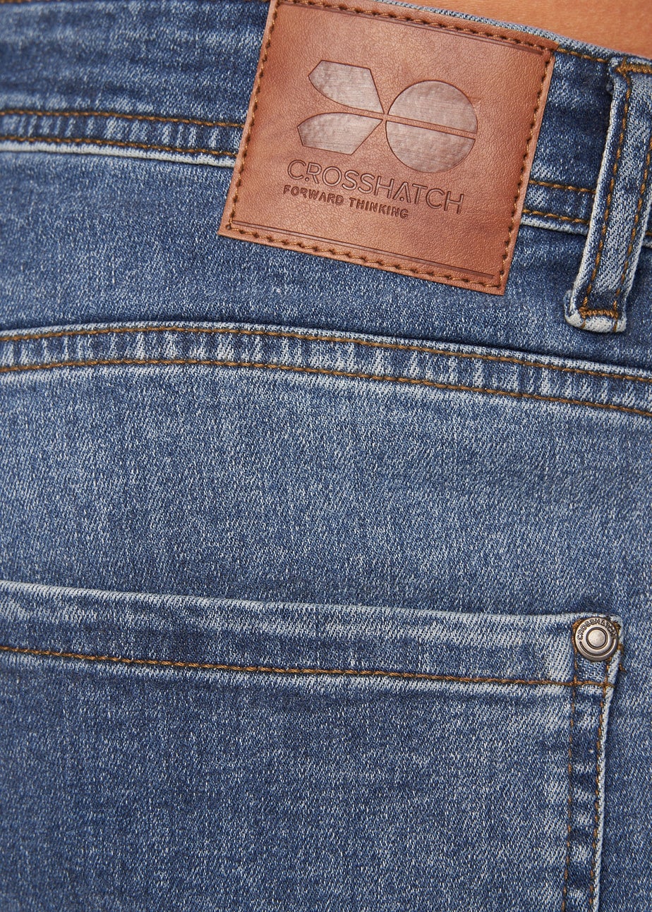 Crosshatch Light Wash Tadcaster Denim Shorts