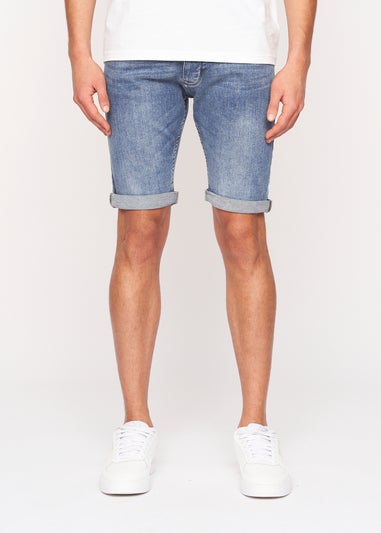 Crosshatch Light Wash Tadcaster Denim Shorts